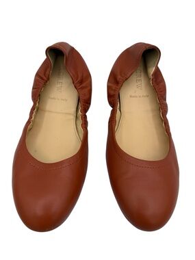 J. Crew Collection Emma Ballet Flats 8 1/2 Tan